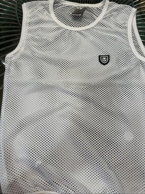 Tof Paris White Men's Mesh Tank Top